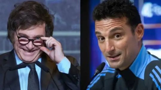 Javier Milei se deshizo en elogios para Lionel Scaloni: «Es infinitamente mejor que yo»