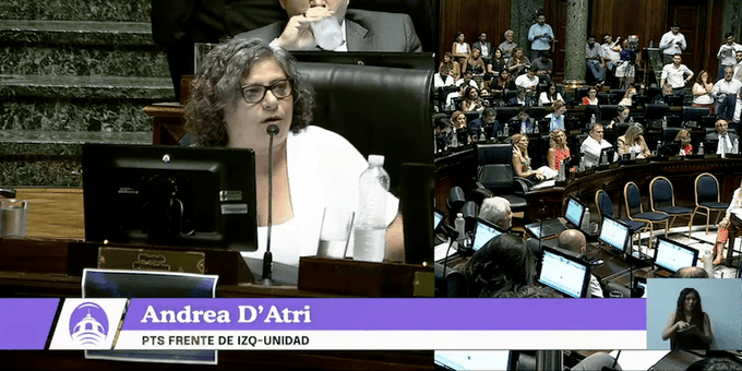 Andrea D’Atri denuncia la parálisis legislativa y exige atender las necesidades de las mayorías