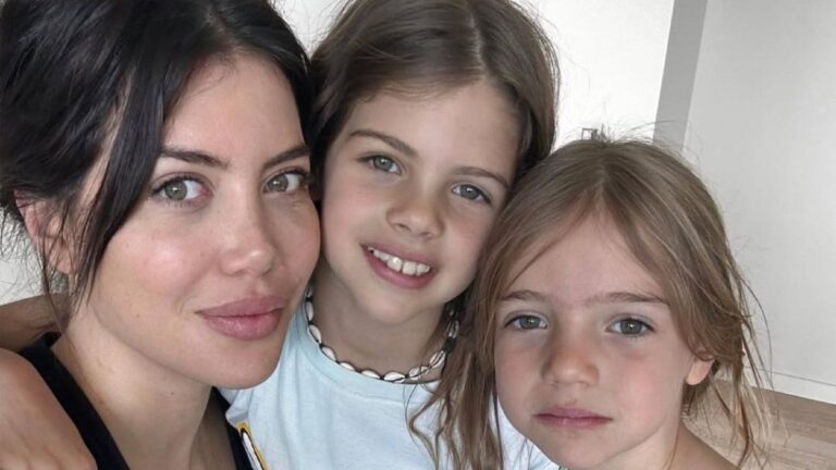 Filtran un video en el que se ve a una de las hijas de Wanda Nara negarse a ir con Mauro Icardi