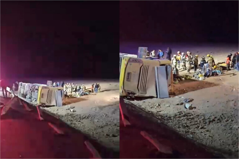 Volcó un micro argentino en Chile: cuatro muertos y dos heridos graves