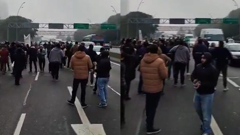 Trabajadores del INTI vuelven a cortar la General Paz en protesta por el desguace del organismo